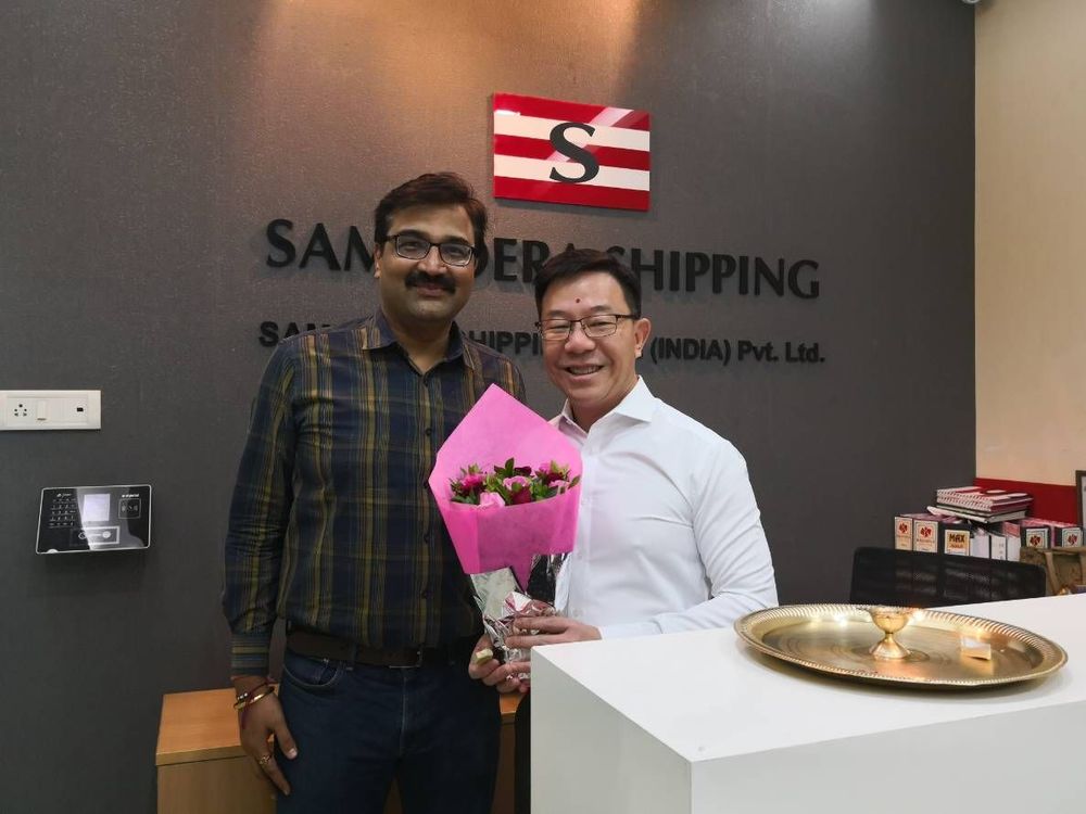ผู้บริหาร Samudera India Mr Rakesh Vijay ให้การต้อนรับ นายกิตติ พัวถารสกุล ประธานเจ้าหน้าที่บริหาร NCL